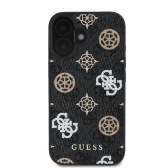 Guess PU 4G Peony MagSafe Apple iPhone 16 GUHMP16SP4PWPK Black