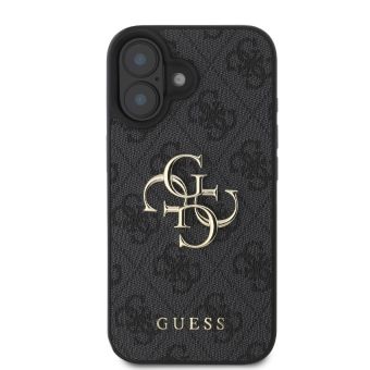 Guess PU 4G Metal Logo Apple iPhone 16 Plus GUHCP16M4GMGGR Grey