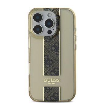 Guess IML Middle 4G Stripe Apple iPhone 16 Pro GUHCP16LHS4PPW Brown