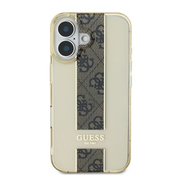 Guess IML Middle 4G Stripe Apple iPhone 16 GUHCP16SHS4PPW Brown