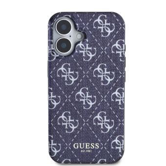 Guess IML Denim Effect MagSafe Apple iPhone 16 GUHMP16SHJ4PWD Dark Blue