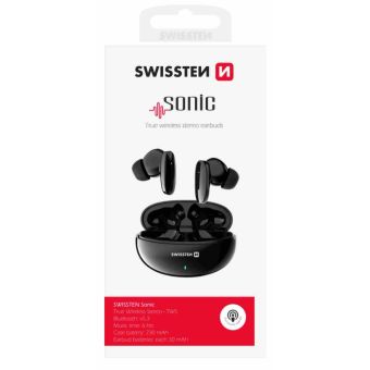 SWISSTEN Sonic Bluetooth TWS čierne