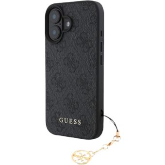 Guess 4G Charm Apple iPhone 16 GUHCP16SGF4GCK Tone on Tone Grey