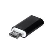 Adaptér z micro USB na typ-C čierny