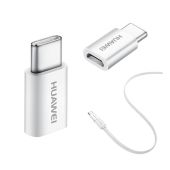 Adaptér Huawei AP52 Micro-USB na USB- C biely