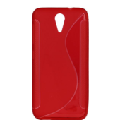 Silikónové puzdro S-dizajn pre Apple iPhone 6/6S červené