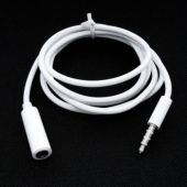 Biely predlžovací kábel, 3.5mm jack