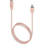 Micro USB kábel Metal Zinkový pre smartfóny ružovo zlatý