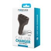 Auto nabíjačka Forever CC-05 3xUSB 4.8A čierna