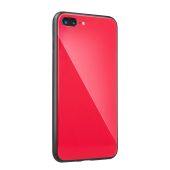 Plastové puzdro Glass case pre Apple iPhone XS Max červené 