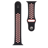 Náhradný remienok na Apple Watch 42 - 45 mm Tactical 163 Double čierno-červený