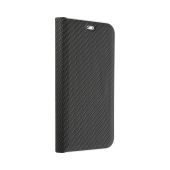 Diárové puzdro Luna Carbon pre Huawei P30 Lite čierne