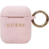 Obal Guess Silicone Case AirPods 1/2 GUACCSILGLLP Pink