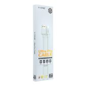 Kábel X-ONE USB-A/USB-C 1M; 6A; max 120W Xiaomi chip - biely (blister)