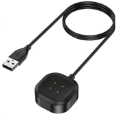 Nabíjací kábel na Fitbit Versa 3/Sense Tactical USB čierny 