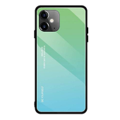 Plastové puzdro na Apple iPhone 11 Gradient Glass TPU zelené