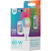 Smart žiarovka E27 A60 RGB 9W RC Forever biela