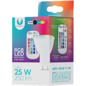 Smart žiarovka  Forever svetlo LED Bulb GU10 RGB + White 5W + RC Forever Light