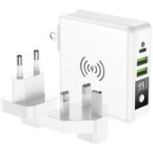 Forcell 4in1 Multifunction Charger 15W, USB/USB-C, powerbank 8000mAh, wireless charging 5W