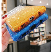 Silikónové puzdro na Samsung Galaxy A12 A125 Shine Bling strieborno-fialové