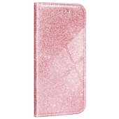 Diárové puzdro na Xiaomi Redmi Note 9T 5G Forcell SHINING Book ružovo-zlaté