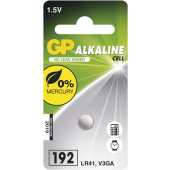 Alkalická gombíková batéria GP LR41 (192F), 1 ks