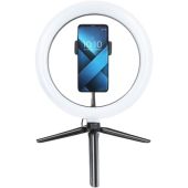 Led RING lampa, 10", s držiakom na telefón a tripodom