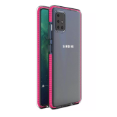 Silikónové puzdro na Samsung Galaxy S21 G5 Spring transparentno-ružové