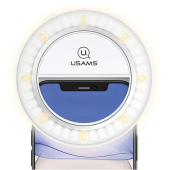 Selfie lampa USAMS Led Ring biela