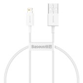Dátový kábel Baseus Superior USB - Lightning 0,25 m 2,4A biely