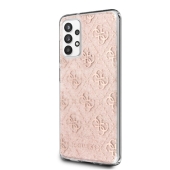 Puzdro Guess GUHCA32PCU4GLPI na Samsung Galaxy A32 5G Peony Glitter ružové