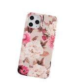 Silikónové puzdro na Apple iPhone 12/12 Pro Retro kvety