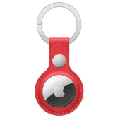 Kožená kľúčenka na Apple AirTag červená