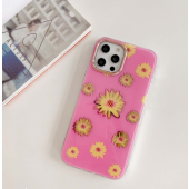 Plastové puzdro na Apple iPhone 12/12 Pro Classic Flower ružovo červené