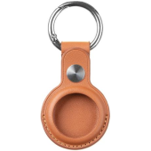 Kožené puzdro na Apple AirTag Tactical Beam s karabínou hnedé