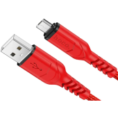 Kábel HOCO VICTORY X59, USB na microUSB 2,4A, 1 m. červený