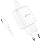 Rýchlonabíjačka HOCO N2 Vigour USB + kábel USB-C 2A biela