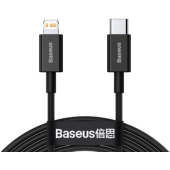 Kábel Baseus Superior CATLYS-C01, USB-C to Lightning, Fast Charge 20W, 2m, čierny