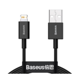 Kábel Baseus Superior CALYS-A01, Lightning USB 2.4A, Fast Charge, 1m, čierny