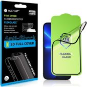 Tvrdené sklo na Apple iPhone 13 Mini Bestsuit Flexible Hybrid Full Glue 5D 9H celotvárové čierne