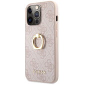 Plastové puzdro Guess na Apple iPhone 13 Pro GUHCP13L4GMRPI 4G Ring ružové