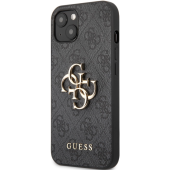 Plastové puzdro Guess na Apple iPhone 13 Pro Max GUHCP13X4GMGGR 4G Metal Logo sivé