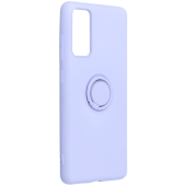 Silikónové puzdro na Samsung Galaxy S20 FE/S20 FE 5G Forcell Silicone Ring fialové
