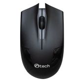 PC bezdrôtová Myš C-TECH WLM-08,1200DPI, 3 tlačítka, USB nano receiver čierna