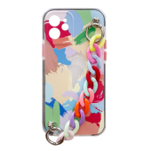 Silikónové puzdro na Apple iPhone 12 Pro retiazka vzor 4