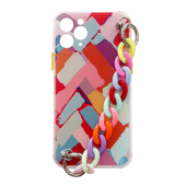 Silikónové puzdro na Apple iPhone 12 Pro retiazka vzor  3