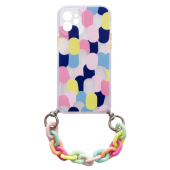 Silikónové puzdro na Apple iPhone 12 retiazka vzor 1