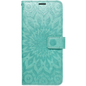 Diárove puzdro na Samsung Galaxy S22 5G Forcell MEZZO mandala zelené
