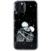 Silikónové puzdro na Apple iPhone 13 Pro Romantic Skeletons 1