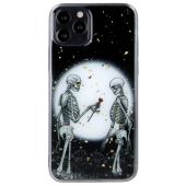 Silikónové puzdro na Apple iPhone 13 Mini Romantic Skeletons 2 